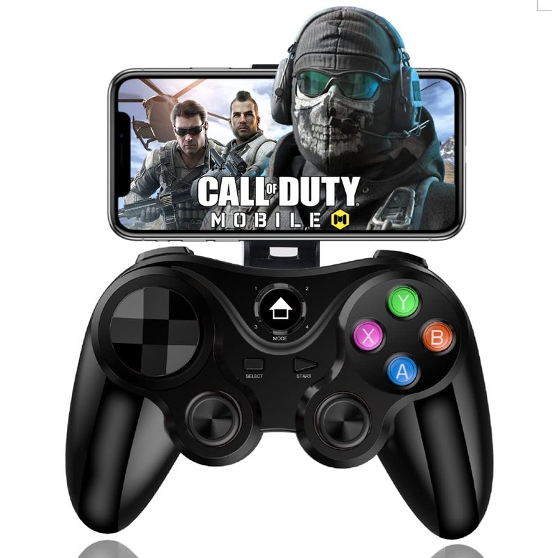 arVin Wireless Game Controller for iOS & Android, Bluetooth Gamepad Joystick with Phone Holder for iPhone 15/14/13/12, Samsung Galaxy S22/S21/S20, One Plus, TCL, Call of Duty, Apex Legends,Direct Play - Image 1
